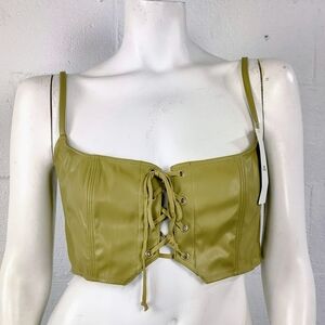 Our From Under Urban Outfitters Hera Faux Leather Bra
